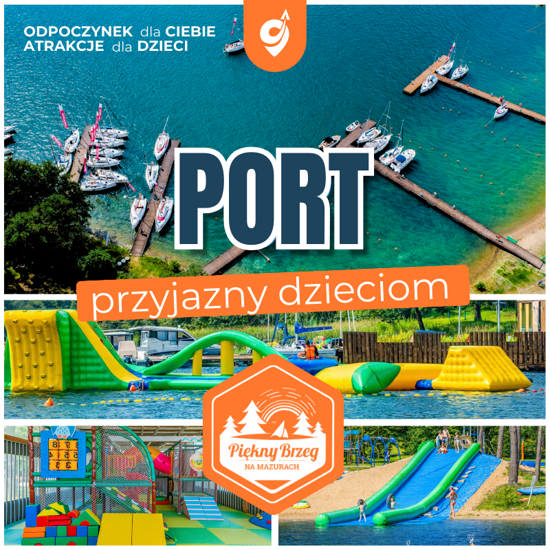 Piękny Brzeg, port przyjazdny dzieciom