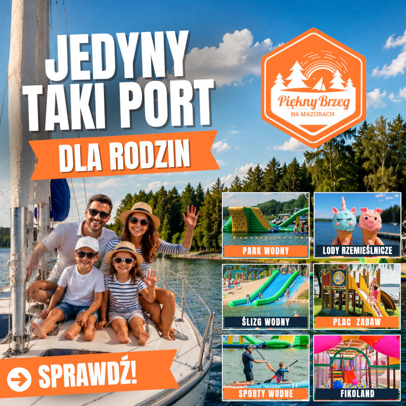 Piękny Brzeg, port przyjazny dzieciom